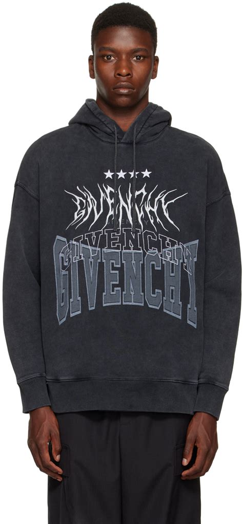 givenchy embroidered sweathsirt grey|Givenchy sweatshirt fleece.